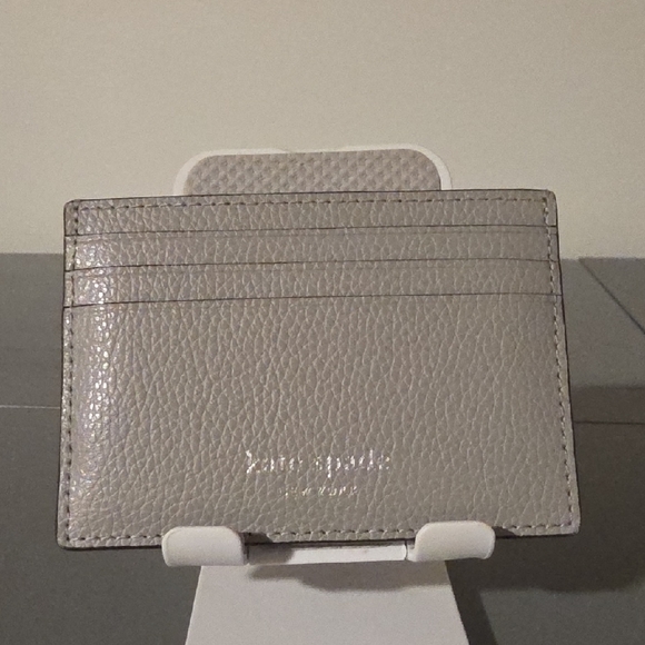 KATE SPADE NEW YORK NWOT Gray Card Holder - Picture 3 of 10